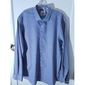 Ben Sherman Tailored Skinny Fit Mens Shirt 17 1/2 - 44/45 Blue Brown Checkered L